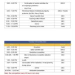 Schedule 8-9 Nov.